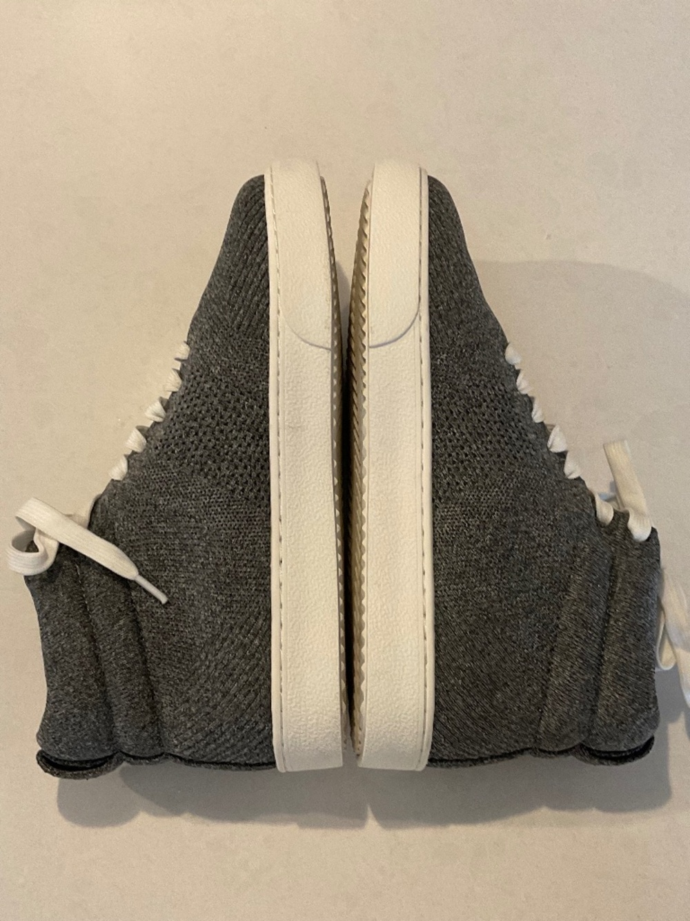 VIVAIA High-Top Knit Sneaker Grey Size EU 39 - Picture 7 of 9